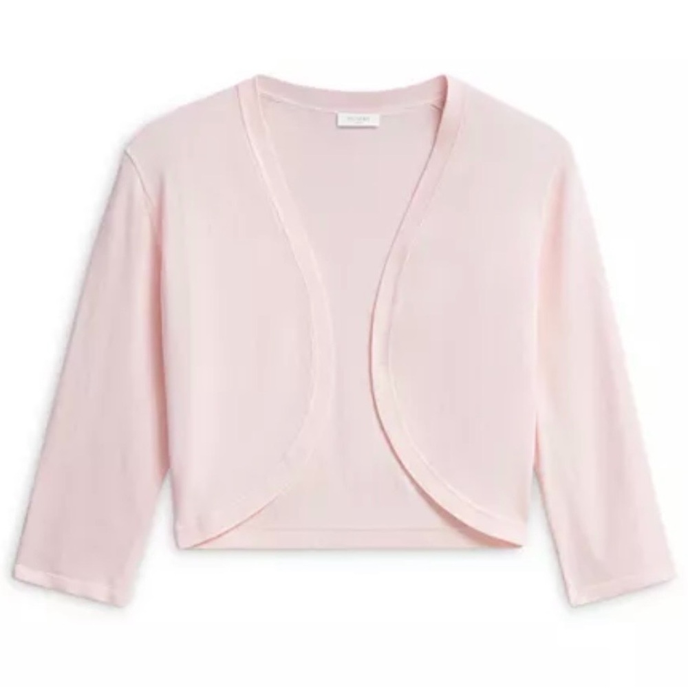 Hobbs of London Chic Light Pink Bolero Shrug - Picture 2 of 8